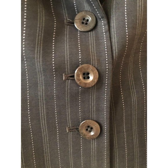 Ted Baker London Wool Brown Stylish Tailored Crop Jacket Size 3 - Picture 4 of 9